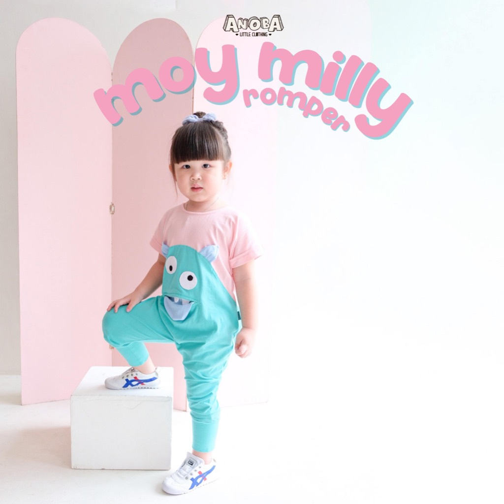 Moy Milly Jumpsuit - Baju Kostum Romper Anak Full Katun