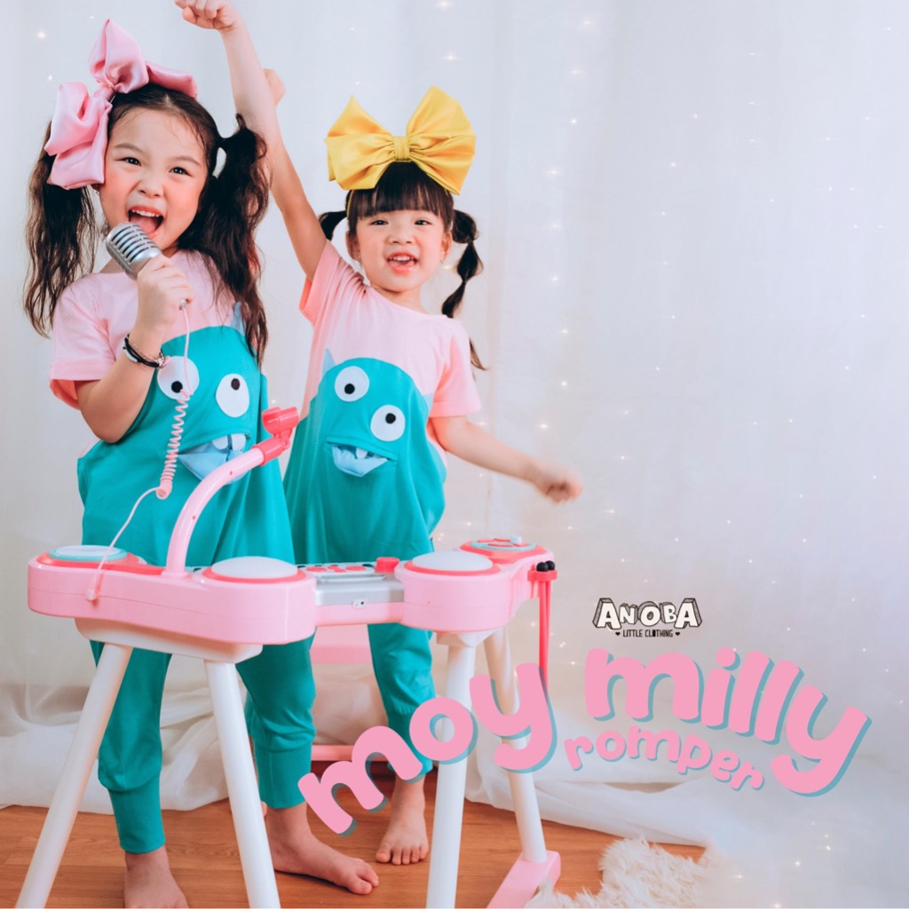 Moy Milly Jumpsuit - Baju Kostum Romper Anak Full Katun