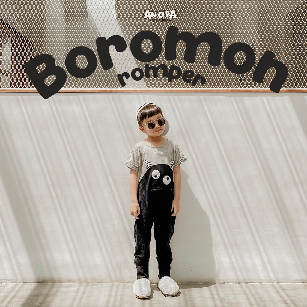 Anoba Boromon Romper - Jumpsuit Anak - Baju Main Anak - Full Cotton