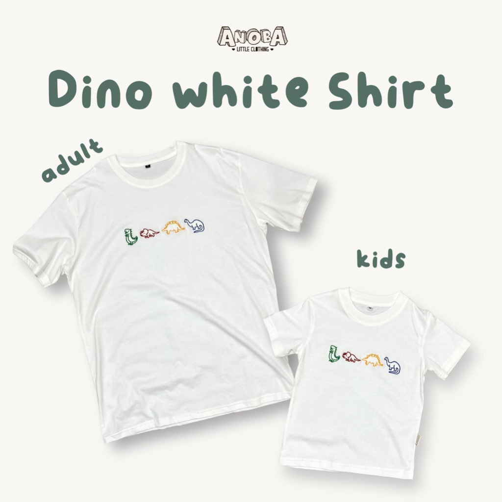 ANOBA KAOS DINO - Kaos Dino Anak & Dewasa - Kaos Couple - Kaos Kembaran