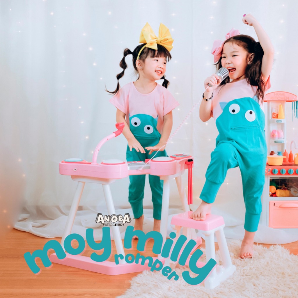 Moy Milly Jumpsuit - Baju Kostum Romper Anak Full Katun