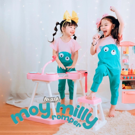 Moy Milly Jumpsuit - Baju Kostum Romper Anak Full Katun