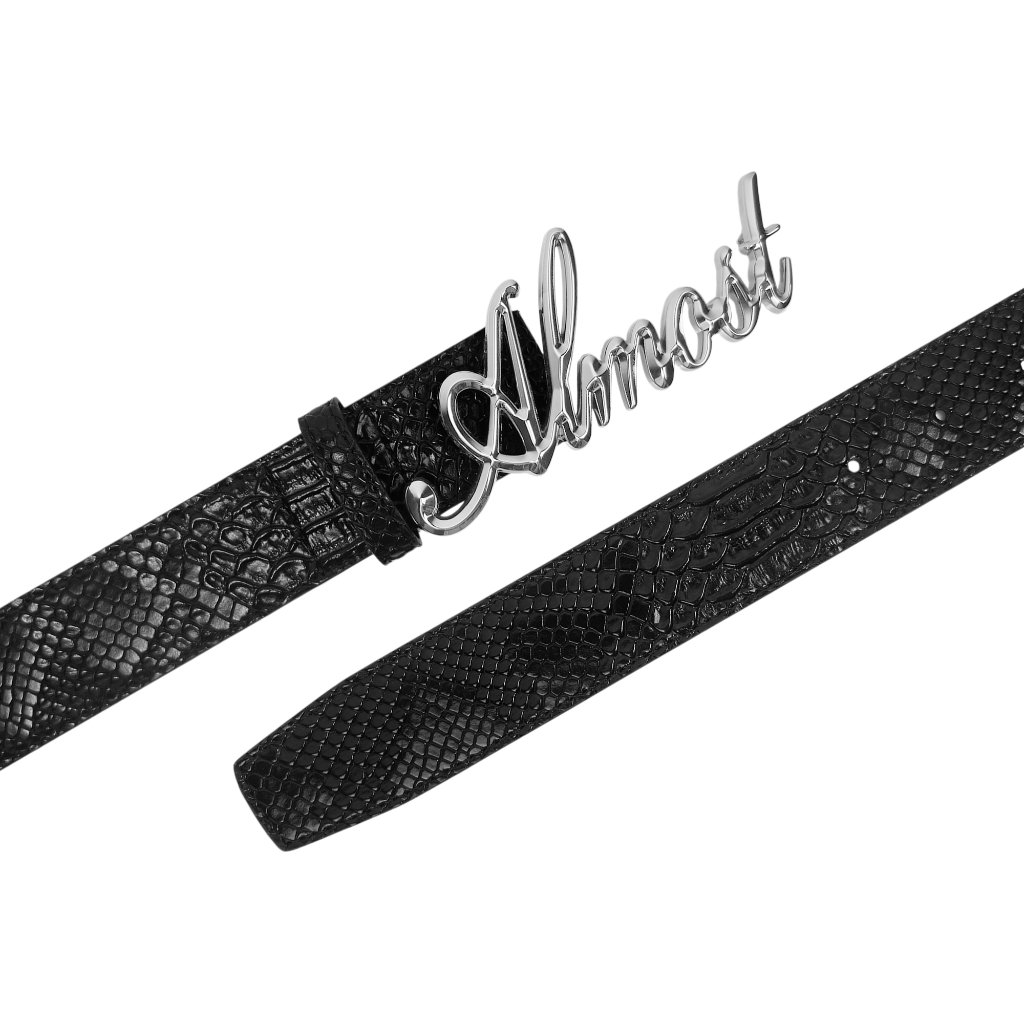 Almost Studio Alter Belt Leather Black - Ikat Pinggang Kulit Hitam