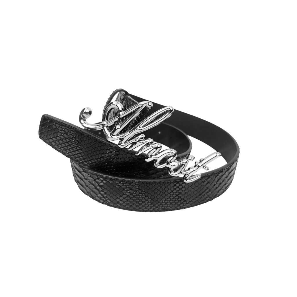Almost Studio Alter Belt Leather Black - Ikat Pinggang Kulit Hitam