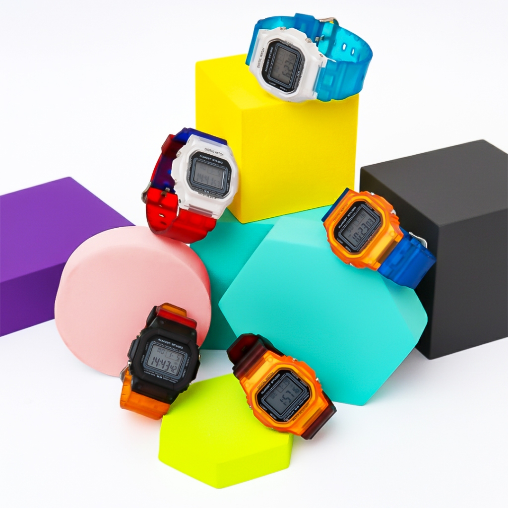 Almost Studio Iceblock Clearline Series Special Edition Digital Watch Water Resistant - Jam Tangan Digital Tahan Air