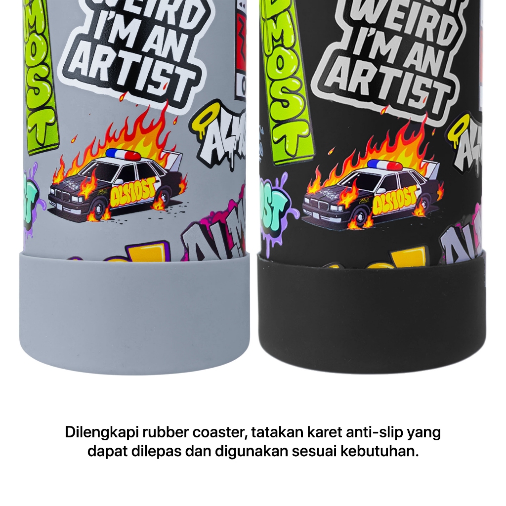 Almost Studio Vandal Thermos Cup Vacuum Insulated 800mL - Botol Tumbler Stainless Steel Tahan Panas dan Dingin