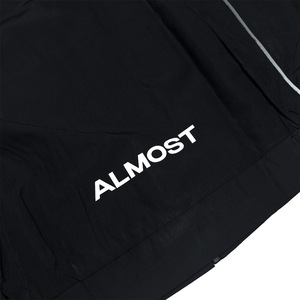 Almost Studio Silvertrace Tracktop Jacket - Jaket Reflective Tracksuit Black