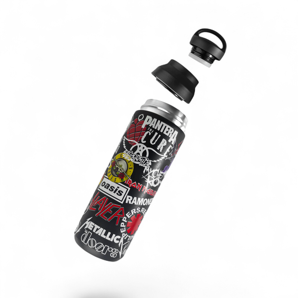 Almost Studio Anthem Black Thermos Cup Vacuum Insulated 500mL - Botol Tumbler Stainless Steel Tahan Panas dan Dingin