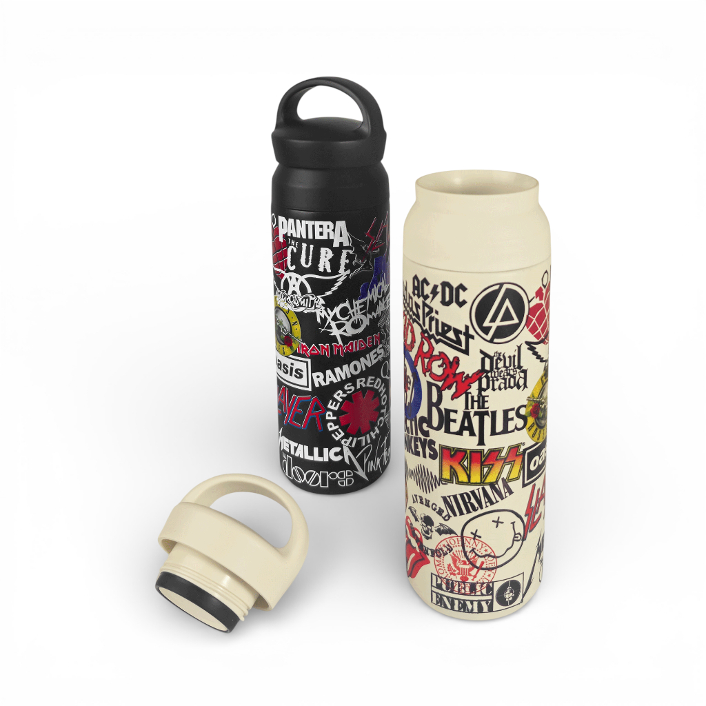 Almost Studio Anthem Black Thermos Cup Vacuum Insulated 500mL - Botol Tumbler Stainless Steel Tahan Panas dan Dingin