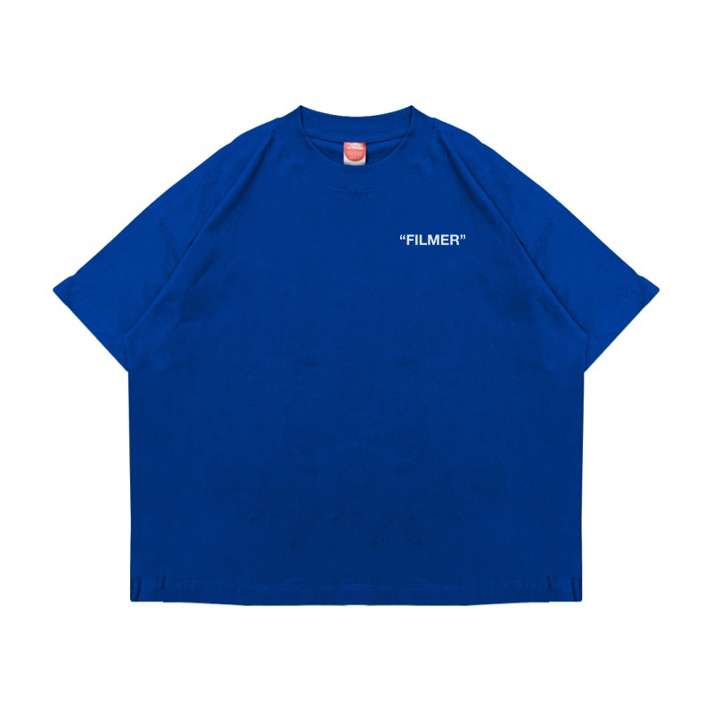 Almost Studio Filmer T-Shirt Oversize Boxy Fit - Kaos Cotton Oversize Boxy 24s Black