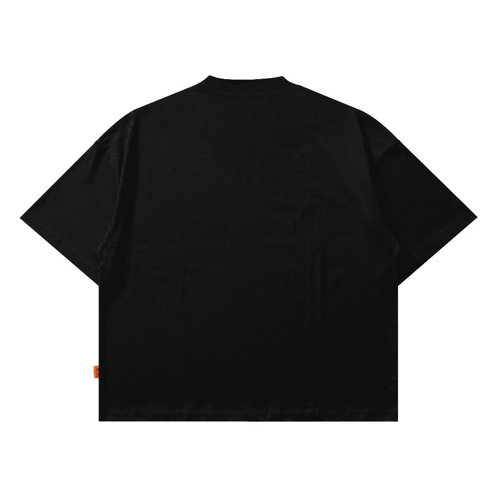 Almost Studio Space T-Shirt Oversize Boxy Fit - Kaos Cotton Oversize Boxy 20s Black