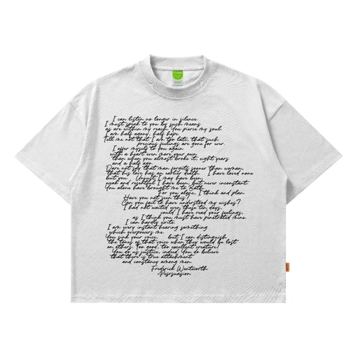 Almost Studio Persuasion T-Shirt Oversize Boxy Fit - Kaos Cotton Oversize Boxy 20s White