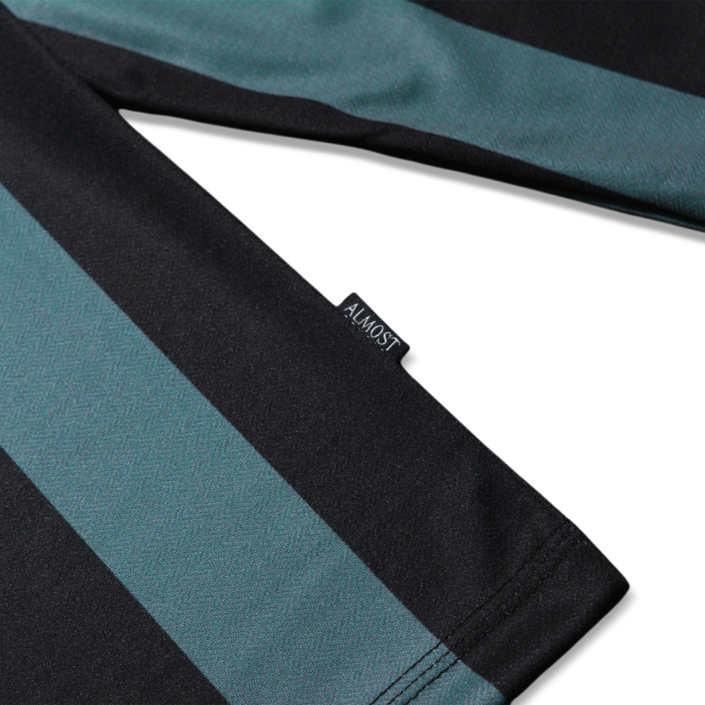Almost Studio Meriva Oversize Longsleeve Jersey Stripe Black - Green