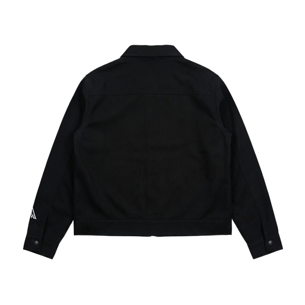 Almost Studio Structure Boxy Fit Work Jacket - Jaket Canvas Black
