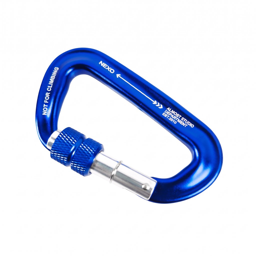 Almost Studio Carabiner Keychain – Gantungan Kunci Hanging Buckle Nexo Blue