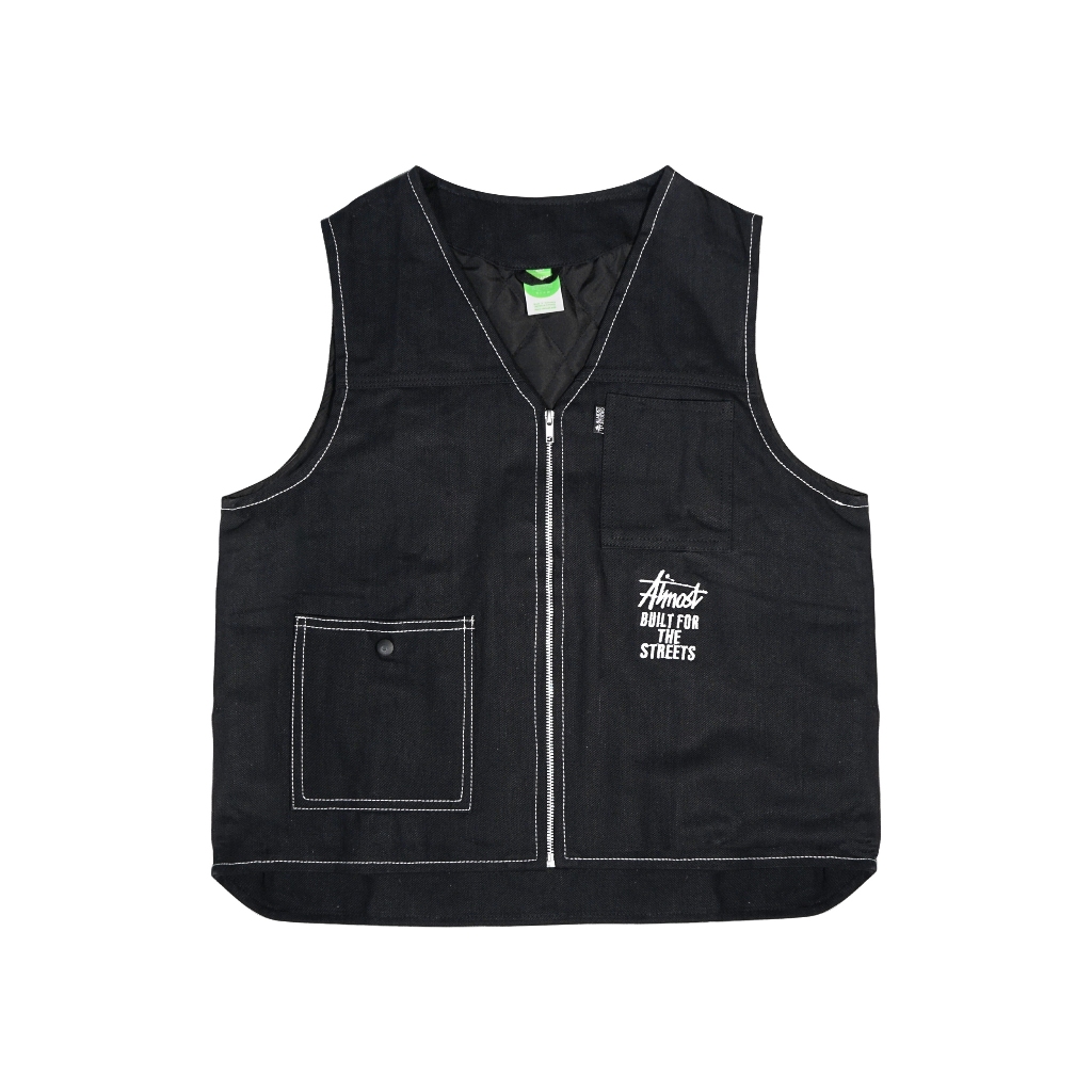 Almost Studio Vestige Denim Vest – Rompi Jeans Casual Oversized