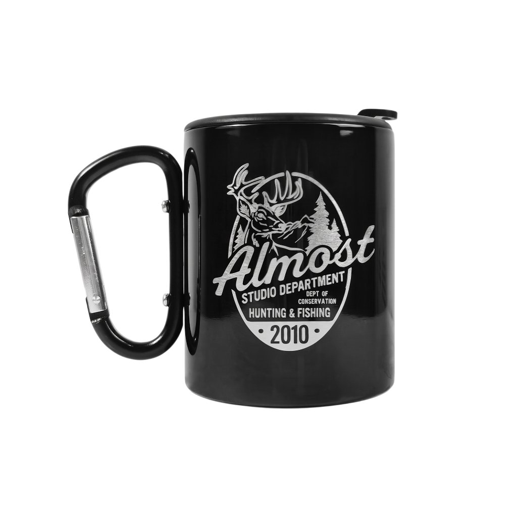 Almost Studio Hunt Thermos Carabiner Mug Vacuum Insulated 300mL - Mug Thermos Carabiner Stainless Steel Tahan Panas dan Dingin