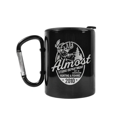 Almost Studio Hunt Thermos Carabiner Mug Vacuum Insulated 300mL - Mug Thermos Carabiner Stainless Steel Tahan Panas dan Dingin