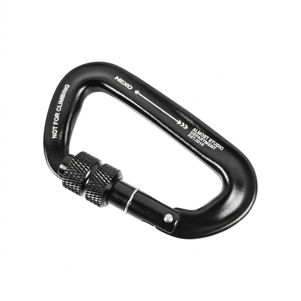 Almost Studio Carabiner Keychain – Gantungan Kunci Hanging Buckle Nexo Black