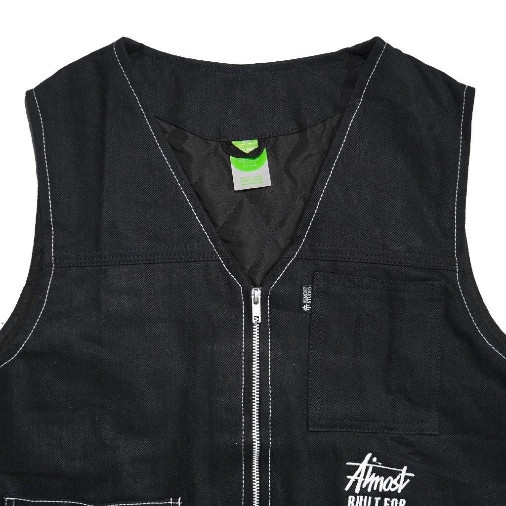 Almost Studio Vestige Denim Vest – Rompi Jeans Casual Oversized
