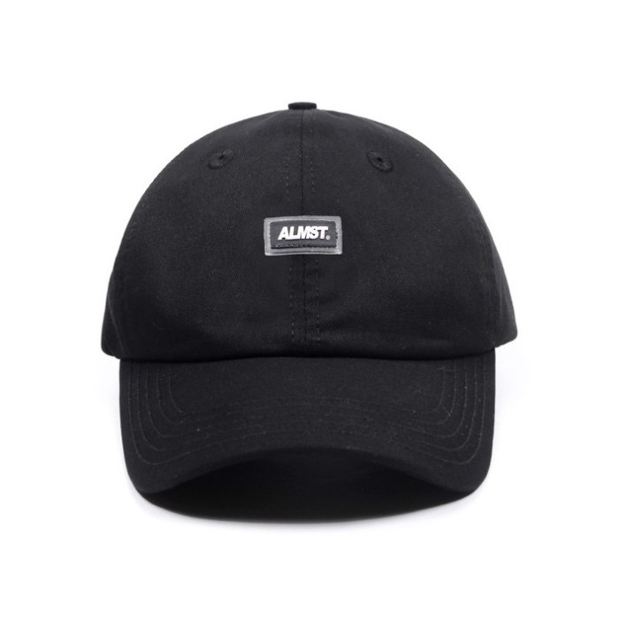 ALMOST  Black Rubber Topi Polo Cap Black