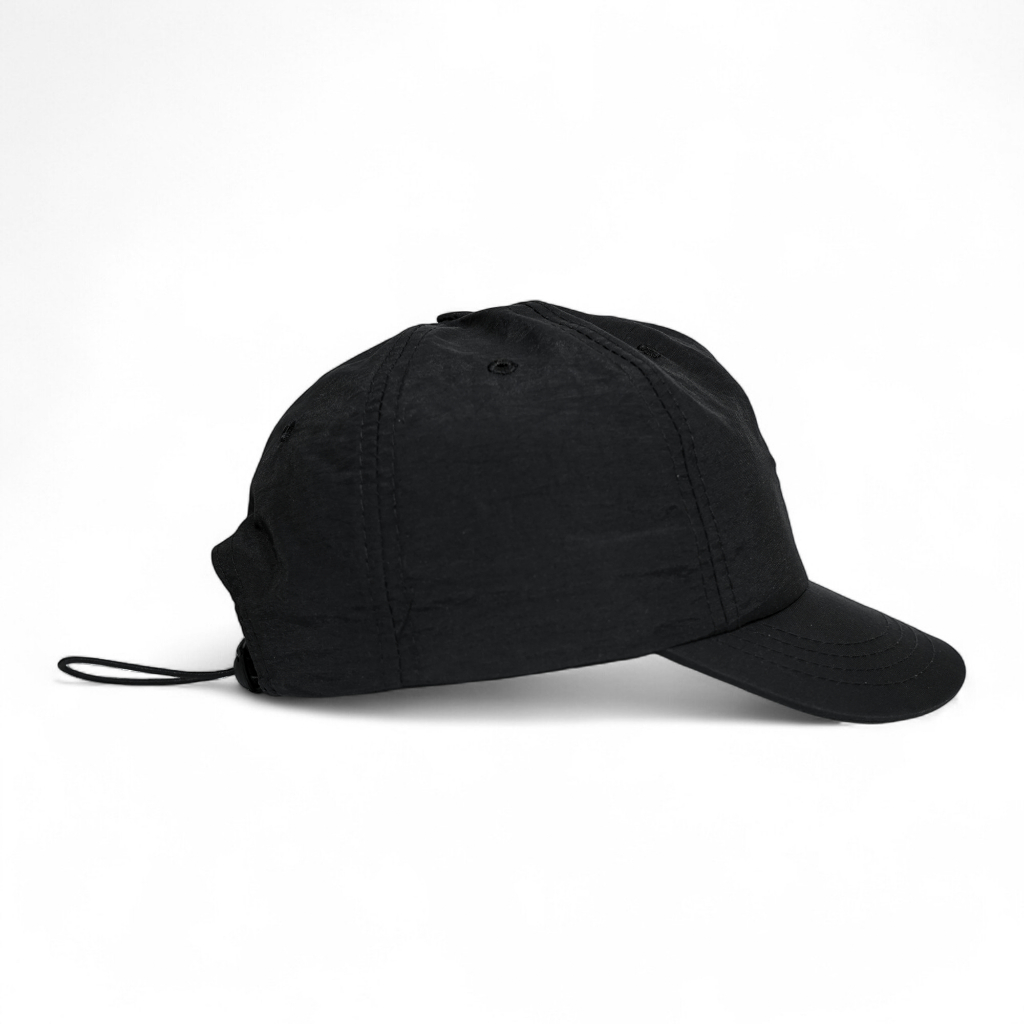 Almost Studio Motion Six Panel Runing Cap - Topi Olahraga Lari Black