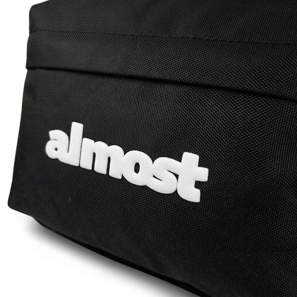 Almost Studio Draft Backpack Black – Tas Ransel Sekolah Tas Laptop Hitam