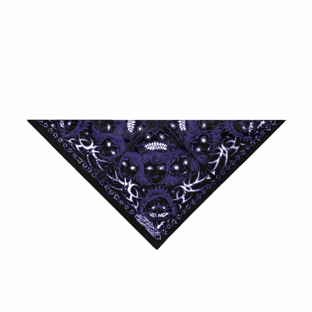 Almost Studio x 8TRO Trauma Beam Cotton Scarf - Bandana Slayer Katun Black