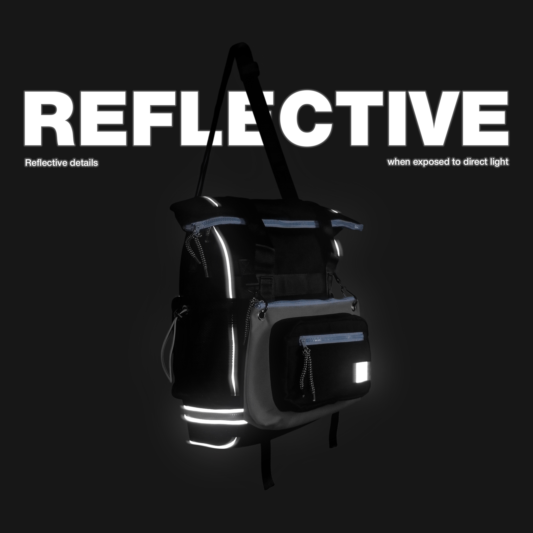 Almost Studio Metamorph Modular Backpack 3 IN 1 - Tas Ransel Sling Bag Water Repellent