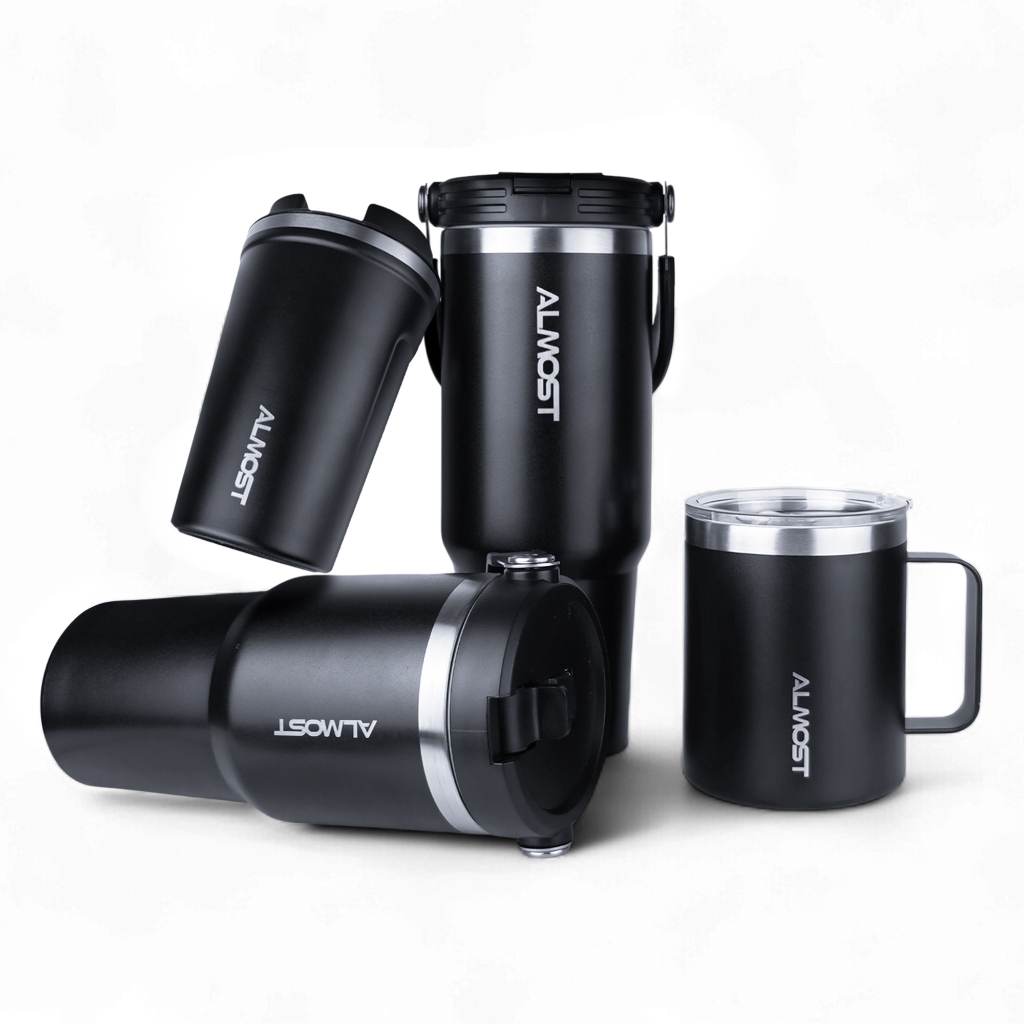 Almost Studio Minima Collection Tumbler Thermos Mug Vacuum Insulated l - Botol Minum Stainless Steel BPA Free Tahan Panas Dingin