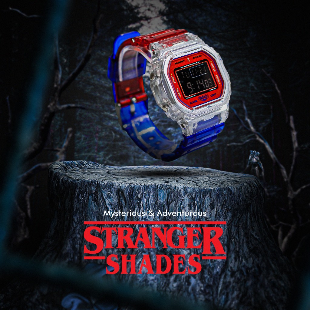 Almost Studio Stranger Shades Special Edition Digital Watch Water Resistant - Jam Tangan Digital Tahan Air
