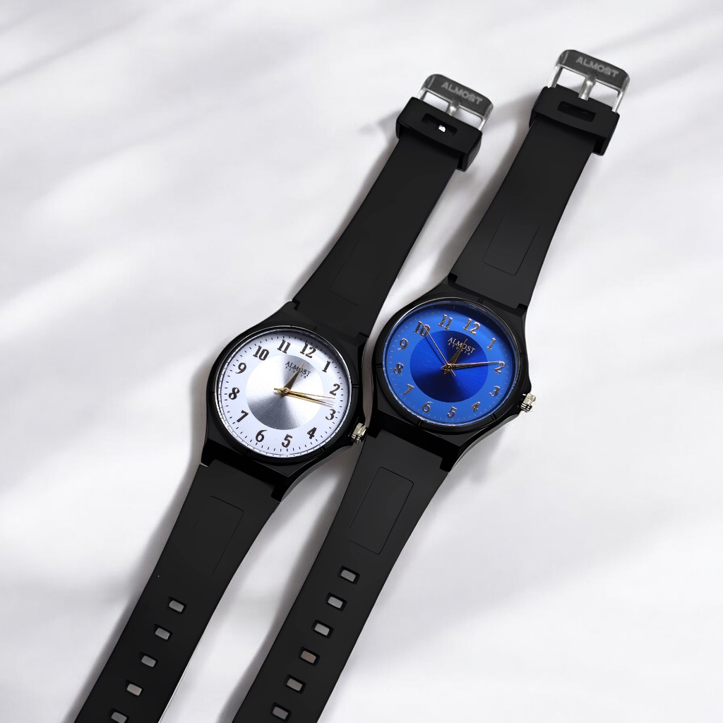 Almost Studio Pivot Bkue Analog Watch Water Resistant - Jam Tangan Analog Tahan Air