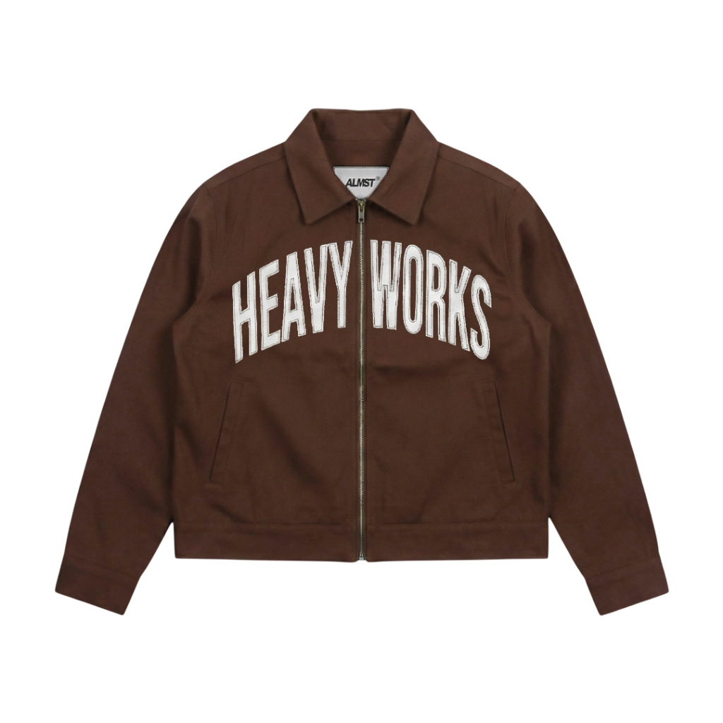 Almost Studio Shiftwork Boxy Fit Work Jacket - Jaket Canvas Brown