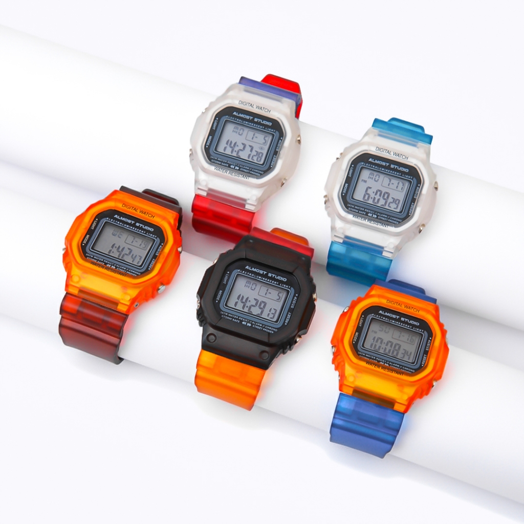 Almost Studio Iceblock Clearline Series Special Edition Digital Watch Water Resistant - Jam Tangan Digital Tahan Air
