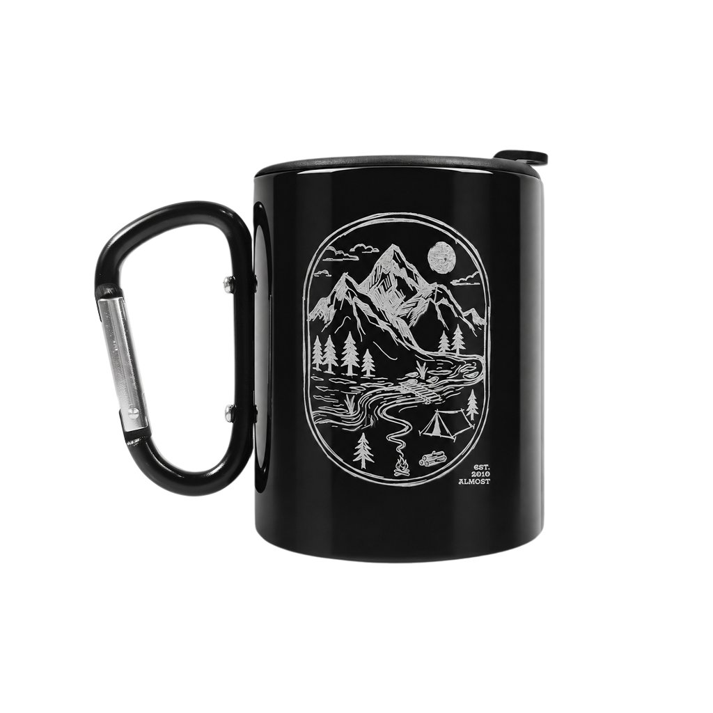 Almost Studio Adventure Thermos Carabiner Mug Vacuum Insulated 300mL - Mug Thermos Carabiner Stainless Steel Tahan Panas dan Dingin
