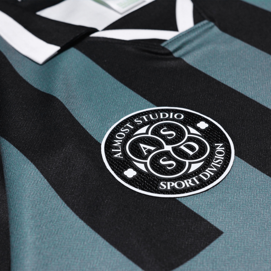 Almost Studio Meriva Oversize Longsleeve Jersey Stripe Black - Green
