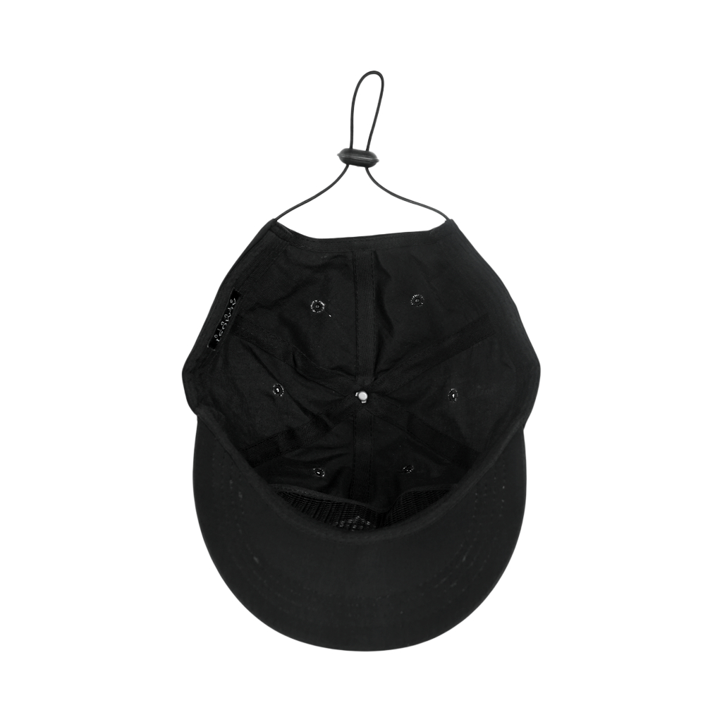 Almost Studio Motion Six Panel Runing Cap - Topi Olahraga Lari Black