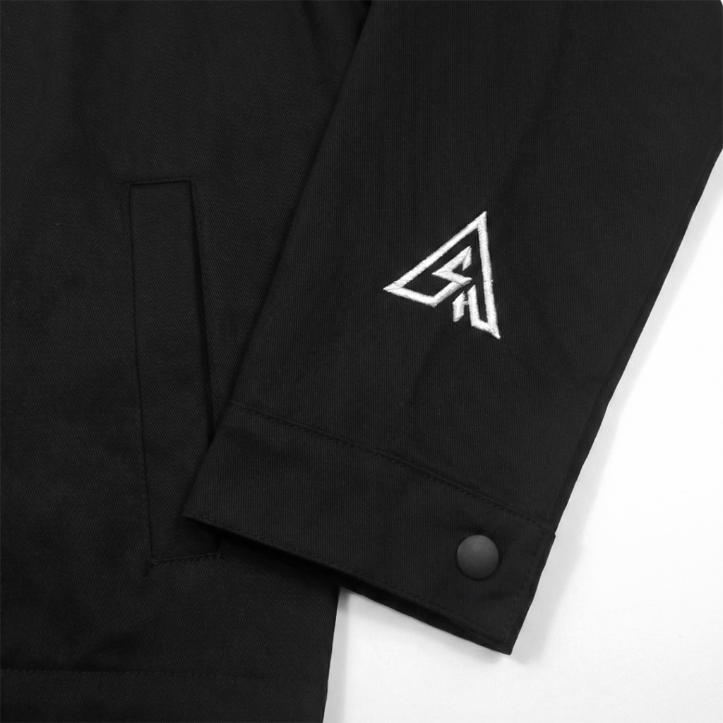 Almost Studio Structure Boxy Fit Work Jacket - Jaket Canvas Black