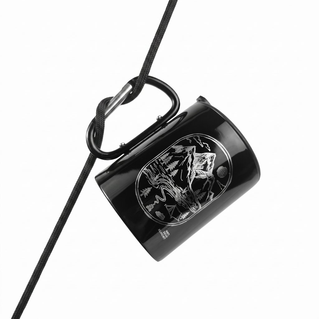 Almost Studio Adventure Thermos Carabiner Mug Vacuum Insulated 300mL - Mug Thermos Carabiner Stainless Steel Tahan Panas dan Dingin