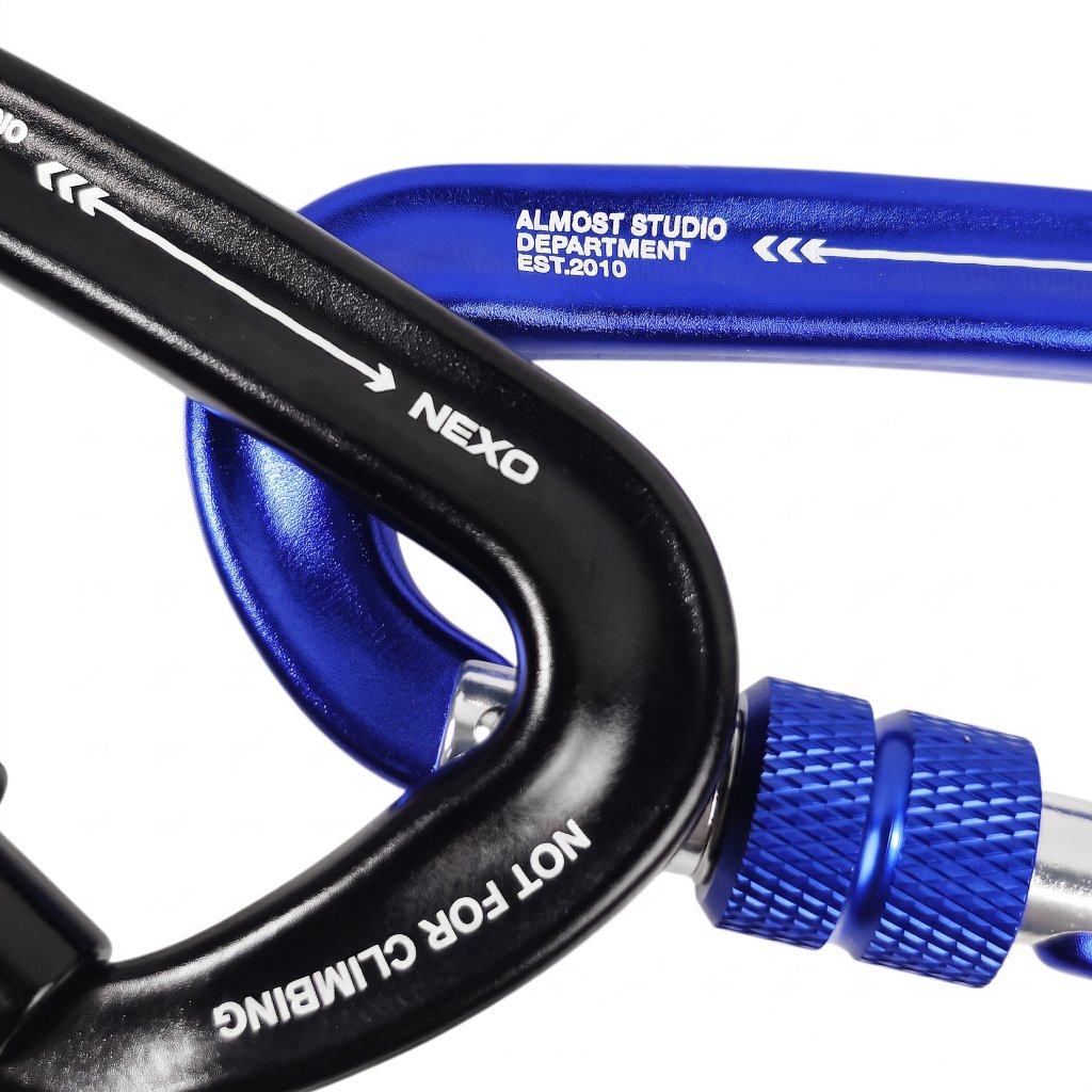 Almost Studio Carabiner Keychain – Gantungan Kunci Hanging Buckle Nexo Blue