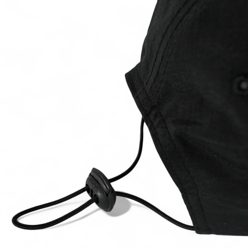 Almost Studio Motion Six Panel Runing Cap - Topi Olahraga Lari Black