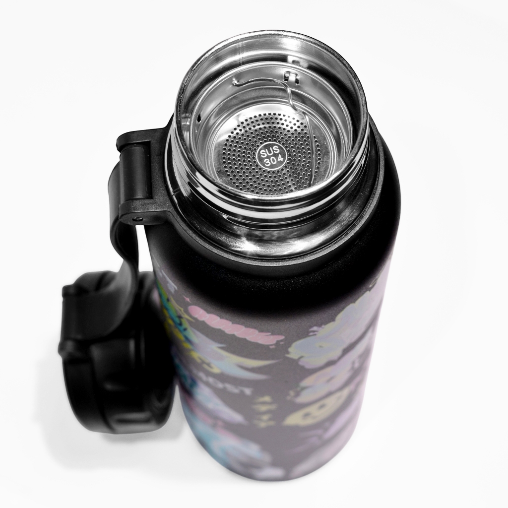 Almost Studio Vessel Black Thermos Cup Vacuum Insulated 800mL - Botol Tumbler Stainless Steel Tahan Panas dan Dingin