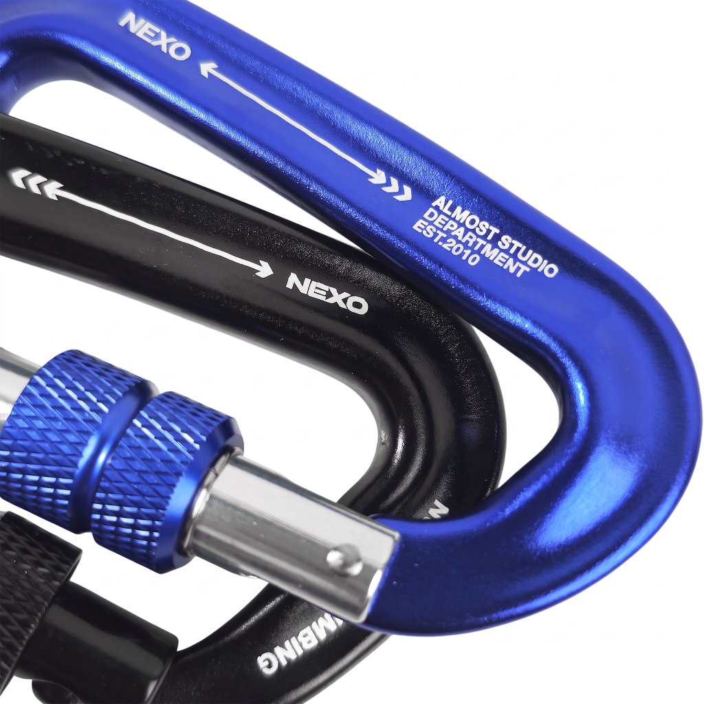 Almost Studio Carabiner Keychain – Gantungan Kunci Hanging Buckle Nexo Blue