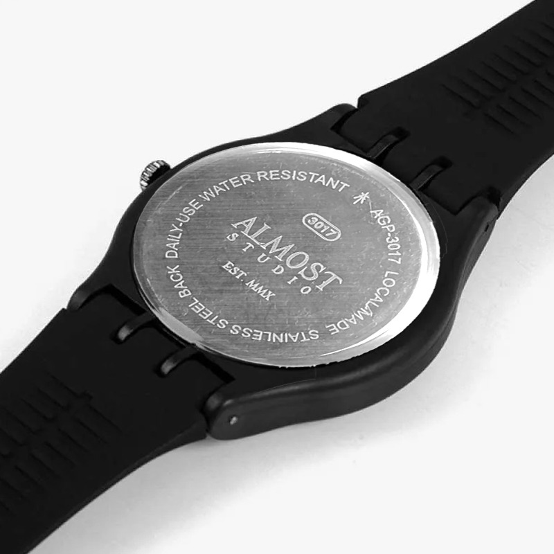 Almost Studio Insane Dial Watch Black - Jam Tangan Analog 