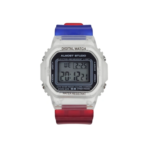 Almost Studio RocketPop Clearline Series Special Edition Digital Watch Water Resistant - Jam Tangan Digital Tahan Air