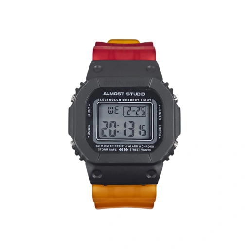 Almost Studio ShadowBrick Clearline Series Special Edition Digital Watch Water Resistant - Jam Tangan Digital Tahan Air