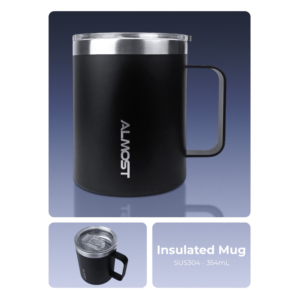 Almost Studio Minima Collection Tumbler Thermos Mug Vacuum Insulated l - Botol Minum Stainless Steel BPA Free Tahan Panas Dingin