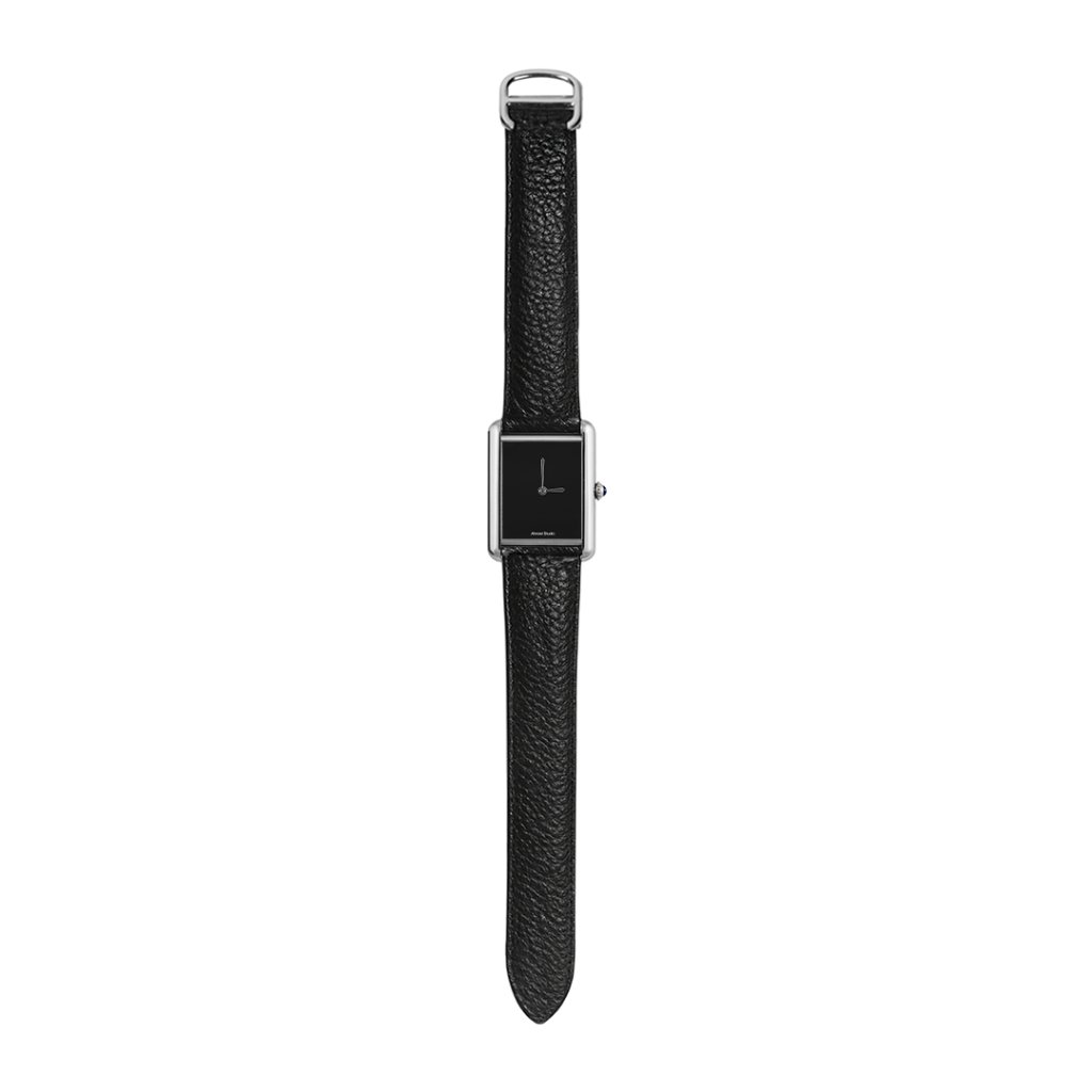 Almost Studio Noire Dial Watch - Jam Tangan Analog Stainless Steel Water Resistant