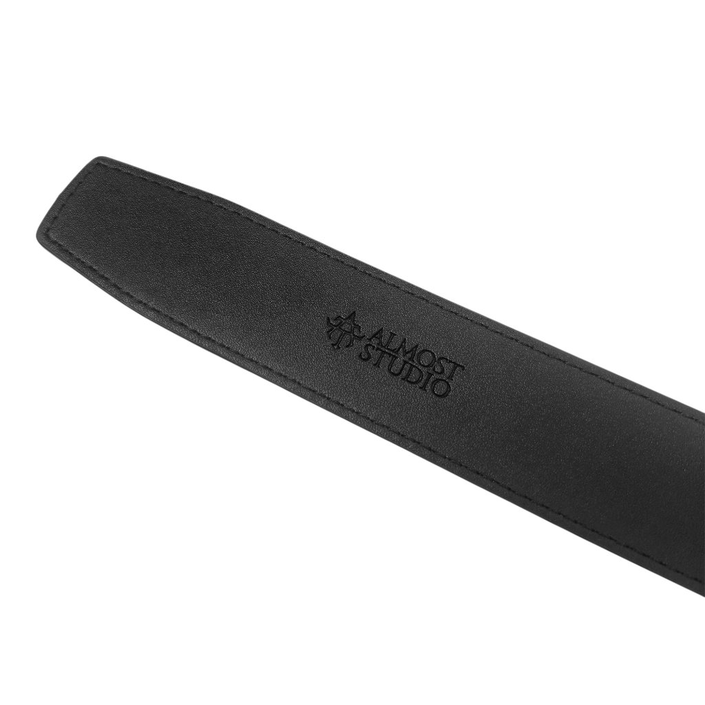 Almost Studio Alter Belt Leather Black - Ikat Pinggang Kulit Hitam