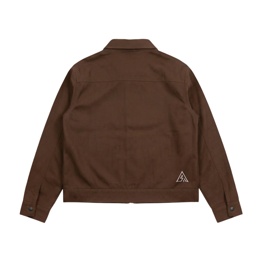 Almost Studio Shiftwork Boxy Fit Work Jacket - Jaket Canvas Brown